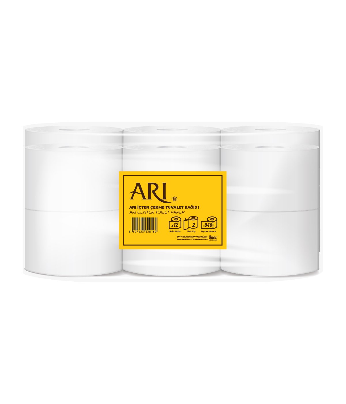 İÇTEN ÇEKMELİ TUVALET KAĞIDI  6 LI