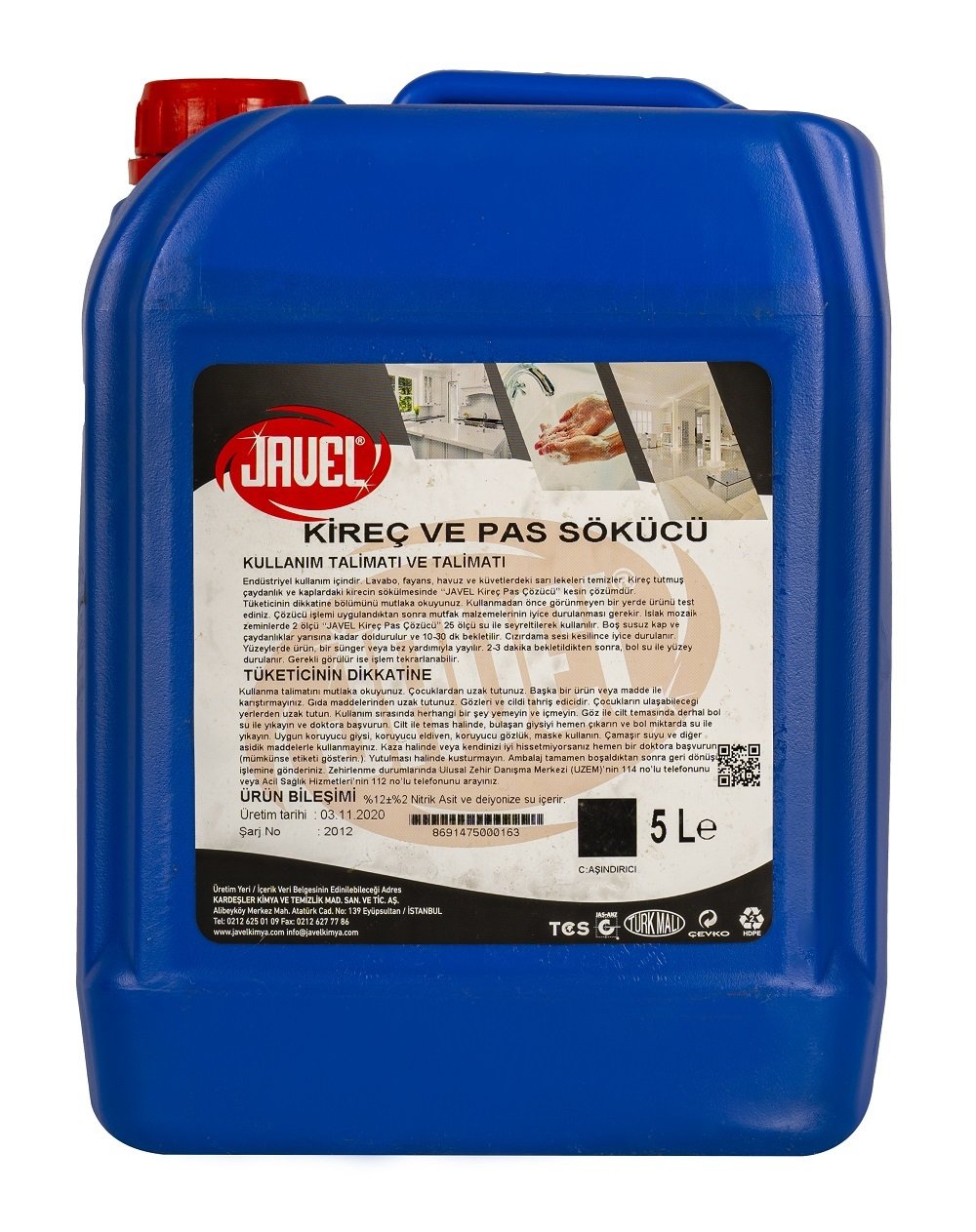 JAVEL KİREÇ VE PAS SÖKÜCÜ 5 kg