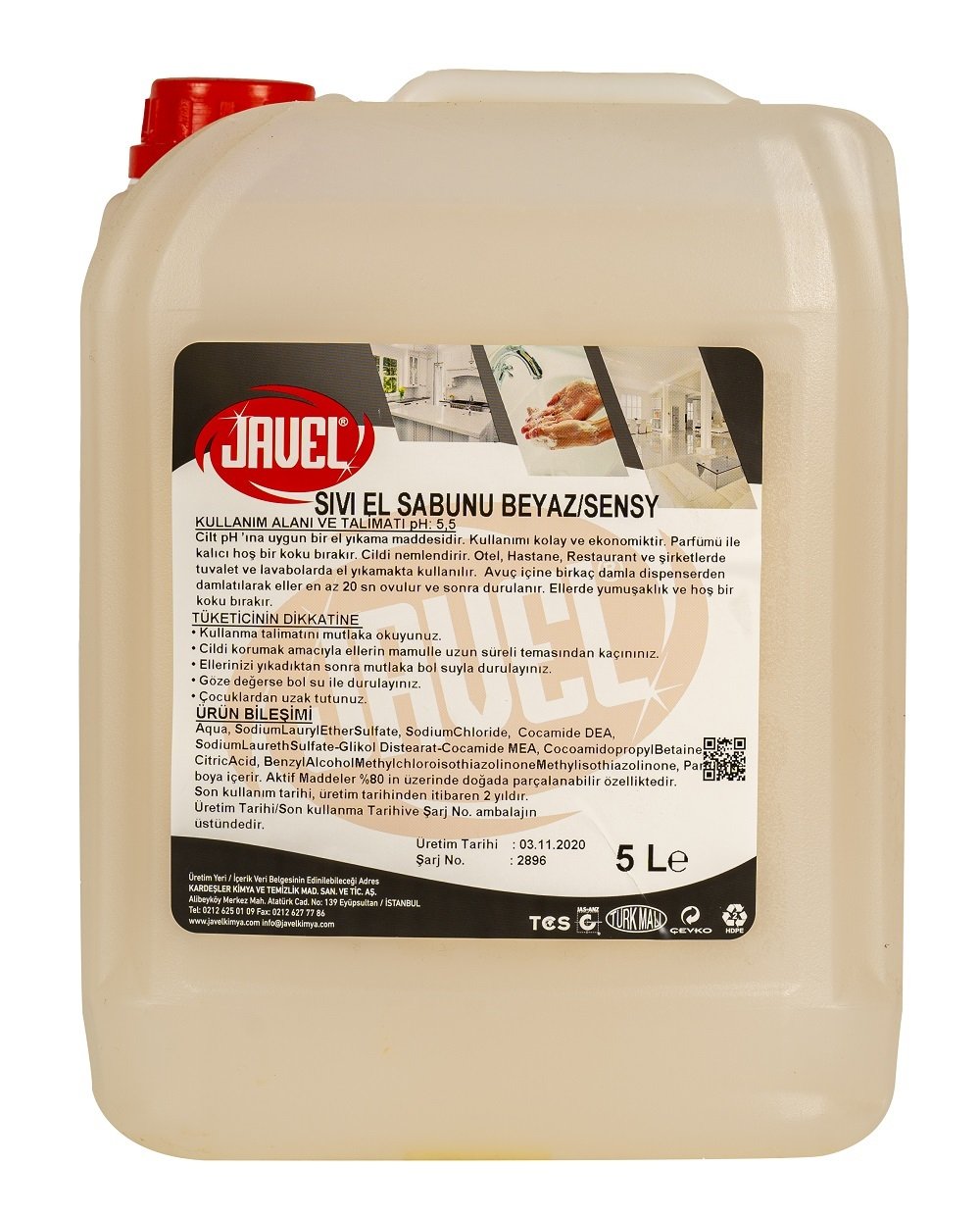 JAVEL EL SABUNU 5 kg - BEYAZ