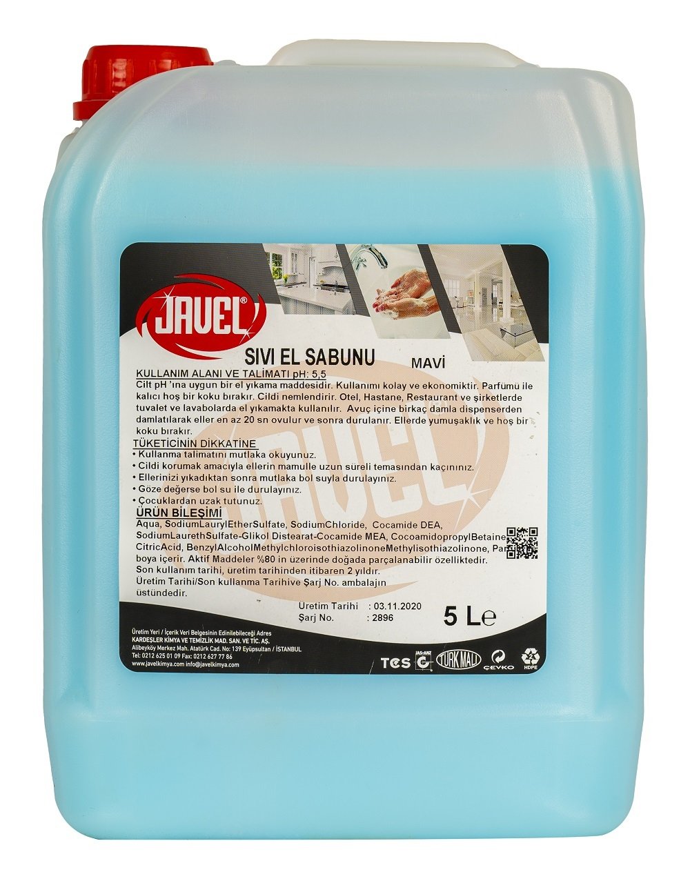 JAVEL EL SABUNU 5 kg - TURKUAZ