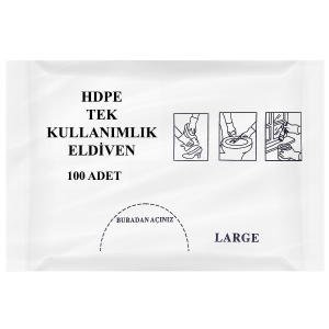 ŞEFFAF ELDİVENİ 100 'LÜ