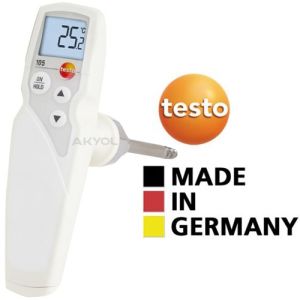 Testo 105 Burgulu Batırmalı Termometre Donuk Ürünler İçin