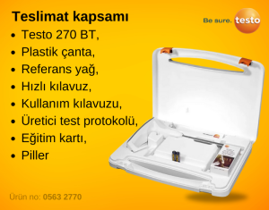 TESTO 270 BT AKILLI KIZARTMA YAĞI KALİTE ÖLÇER | ÜCRETSİZ UYGULAMA İLE