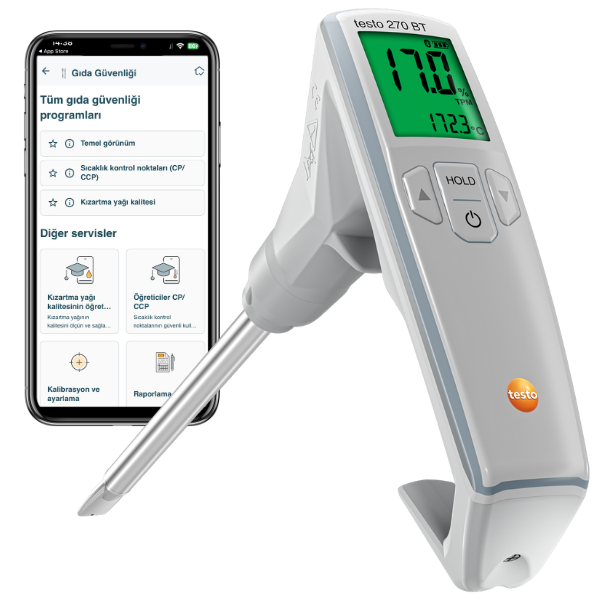 TESTO 270 BT AKILLI KIZARTMA YAĞI KALİTE ÖLÇER | ÜCRETSİZ UYGULAMA İLE