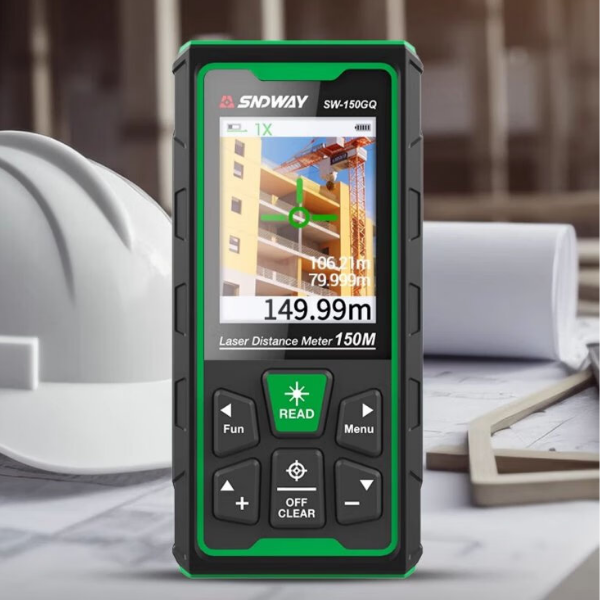 SW-150GQ Yeşil Lazerli 150 Metre Kameralı Lazermetre | Şarjlı ve IP68 Korumalı
