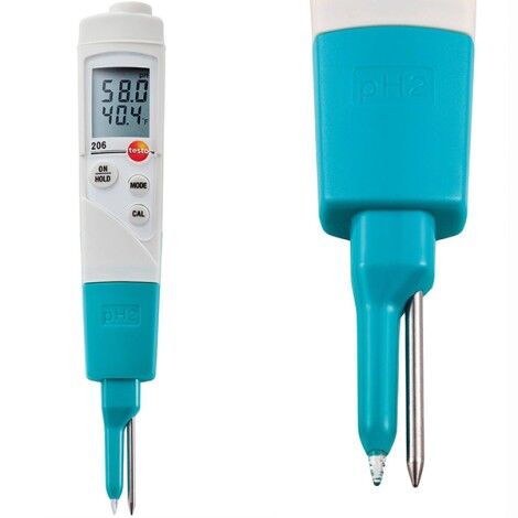 TESTO-206 PH2 PH VE SICAKLIK ÖLÇER (YARI-KATI GIDA) 0563 2062