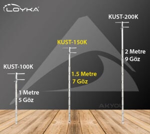 SONDA KUST 150 ÜSTTEN BOŞALTMALI KROM 1,5M 7 GÖZ